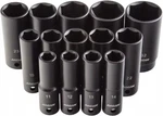 Arcan Tools 1/2" Drive Deep Impact Socket Set Pc Metric AS21214MD. Fixed Price $48.50.