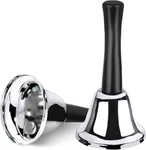 2 Pack Silver Steel Ringing With Handle Dinner For Ins. Fixed Price $6.98.