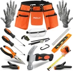18PCS Kids Tool Set With Reinforced Belt, Adjustable Waist 20"-32", Boys Real Ha. Fixed Price $45.16.