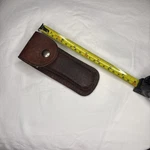 Klein Tools 5186 Brown Leather Folding Pocket Knife Case Sheath. Fixed Price $23.28.