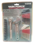 Task Force 27 Pc Mechanics Tool Set, Sockets, Ratchet, Wrench, Hex Keys #0129186. Fixed Price $19.98.