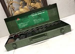 Alltrade 14 Piece 3/4" Drive 12 Point Partial Socket Set W/ Metal Tool Box Japan. Fixed Price $200.00.