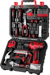 Kit Herramientas Con Taladro 8V Inalambrico 126 Pzs Set Hogar Para Mujeres Rojo. Fixed Price $82.71.