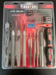 Ironton 17-PC. File Set Plastic Handles & Steel Wire Brush High Carbon. Fixed Price $36.70.