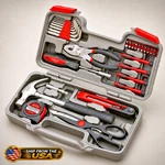 Apollo 39PC Household Tool Set DT9706 Home Repair Kit W/ Storage Case. Fixed Price $45.73.