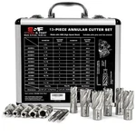 Annular Cutter Set 13 Pcs By S&f Stead Fast, Cutting Depth 1" Diame.... Fixed Price $281.35.