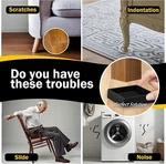 Castermaster 2X2 Square Rubber Furniture Cups With Anti-sliding Grip. Fixed Price $13.50.