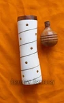 Medieval Bone Needle Case With Brass Accents & Wooden Cap Viking Handmade. Fixed Price $85.00.