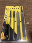 File SET,5-PC W/handle Stanley By Tools New. Fixed Price $32.99.