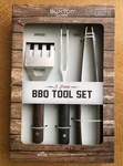 Bbq Tool Set W/ Spatula Fork Tongs + Traveling Case - Brand New Buxton. Fixed Price $14.00.
