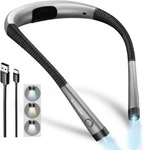 Glocusent Book Light, 3-COLOR & 6-BRIGHTNESS Reading Medium, Gray. Fixed Price $43.75.