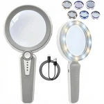 Huiboer 45X Magnifying Glass W/light, 4.6" 1200MAH Usb Rechargeable, Led Modes. Fixed Price $39.77.