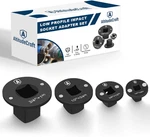 2025 Low Profile Impact Socket Set 4PC Drive Ratchet For Tight. Fixed Price $57.99.