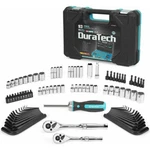 Duratech 93PC Mechanics Tool Set Sae Metric 1/4" 3/8" Socket Accessories. Fixed Price $55.99.