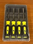 Snap-on SGDX40B Hv 4PC Hi Viz Yellow Soft Grip Mini Tip Screwdriver Set Unused. Fixed Price $110.00.