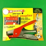 Arrow Model DC-66 Plier Type Hand Stapler Red (includes Box Of 1K Staples). Fixed Price $19.27.