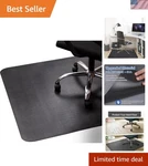 Office Rolling Chair Mat For Hardwood And Tile Floor, Black, Anti-slip, Non-c.... Fixed Price $73.14.
