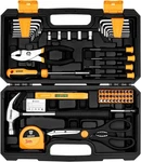 62-PIECE Household Set Small Basic Home Kit With Plastic Toolbox, Hand. Fixed Price $33.23.