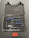 Snap-on Tools New 33PC 3/8" Drive Metric & Sae General Service Set 233FSMBFMB. Fixed Price $1200.00.