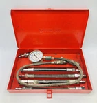 Snap-on Tools 7 Piece Compression Gauge Test Kit Set W/ Hard Metal Case. Fixed Price $50.00.