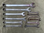 Twelve (12) Blue Point Oex Wrenches 3/8 1/16 Pre-snap On. Fixed Price $110.00.