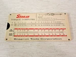 Vintage/rare Snap-on Torque Computer Slide Card NO.SS-306A Printed 1965 Usa. Fixed Price $29.95.