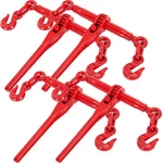Vevor 4PCS 5/16"-3/8" Chain Load Binder Ratchet 6600LBS Wll Hook Tie Down. Fixed Price $119.99.