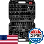 Tecotek 1/4 3/8 Dr. Impact Socket Set 189 Piece Wrench Mechanic. Fixed Price $169.20.