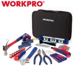 Workpro Home Tool Kit 100PIECE Household Hand Set W/easy Carrying Pouch. Fixed Price $35.99.