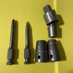 Mixed Lot Apex Impact Tools Bits, Sockets, Swivel 5 Pieces. Fixed Price $35.00.