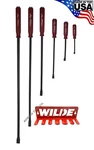 Wilde 6PC Pry Bar Set Hard Cap Hammer Strike Handle 8-36" Steel Rack Made In Usa. Fixed Price $106.19.