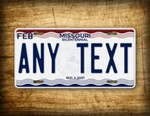 Customized Missouri Bicentennial State License Plate Mo Replica Personalized Tag. Fixed Price $19.25.