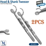 2PCS Head And Shank Jewelers Soldering Holding Tweezers Setting Tool. Fixed Price $63.39.