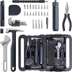 Hoto 40-PIECE Tool Kit, Household Essentials Set W/smart Electric Screwdriv. Fixed Price $95.62.