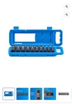 Hart Piece 3/8" Cr-mo Impact Rated Socket Set Metric 10-19MM. Fixed Price $29.99.