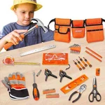 Cartman Kids 48 Piece Tool Set With Belt, Waist 22-28 Inches Open Box New. Fixed Price $24.95.