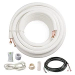 Icool 25 Ft. Mini Split Line Set, 1/4" & 3/8" O.d. Twin Copper Pipes, Th.... Fixed Price $154.25.