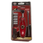 Brighton Best 14 Piece 5 In Ratchet Handle 1/4" Drive Socket Bit Set S39001. Fixed Price $19.79.