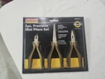 Nos Craftsman Professional 3PC Precision Mini Pliers Set 45673 (gold/black) New. Fixed Price $41.95.
