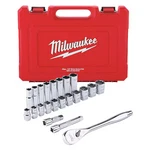 Milwaukee Tool 48-22-9410 Pc 1/2" Drive Sae Ratchet And Socket Set With Four. Fixed Price $189.99.