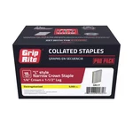 1/4 In. X 1-1/2 18-GAUGE Adhesive Collated Electrogalvanized L-style Narrow. Fixed Price $52.72.