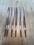 Nicholson Tapered Half Round Files, 6" Long, Set Of SIX-2 Ea #0, #2, #3. Fixed Price $34.85.