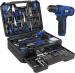 Prostormer Tool Set With 8V Cordless Drill, 369-PIECE Home Kit. Fixed Price $164.67.