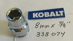Kobalt Mm X 3/8" Dr Standard Chrome Socket 6 Pt # 338074 Free Usa Shipping. Fixed Price $9.96.