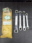 Rare Sk Professional Tools Usa Nos 4PC Metric Box End Ratcheting Wrench Set 340M. Fixed Price $99.00.