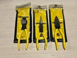 Crescent Tools Usa 3PC Rare Yellow Grip Pliers Cutters Set, 542-7, 654-7, 50-7. Fixed Price $89.99.