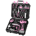 Dekopro Set, Home Tool With 8V Pink Cordless Drill, Hand. Fixed Price $73.61.