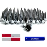 Chrome Abs Plastic Lug Nut Cap Rotary 32/33MM Spike For Axle Cove.... Fixed Price $111.11.