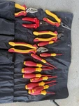 Wiha Insulated Tool Set Screwdriver Pliers Wire Stripper W/ Roll Bag. Fixed Price $250.00.