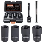 Yekepro 6 Pcs Lug Nut Removal Tool, 1/2INCH Drive Impact Twist Socket Set & B.... Fixed Price $30.65.